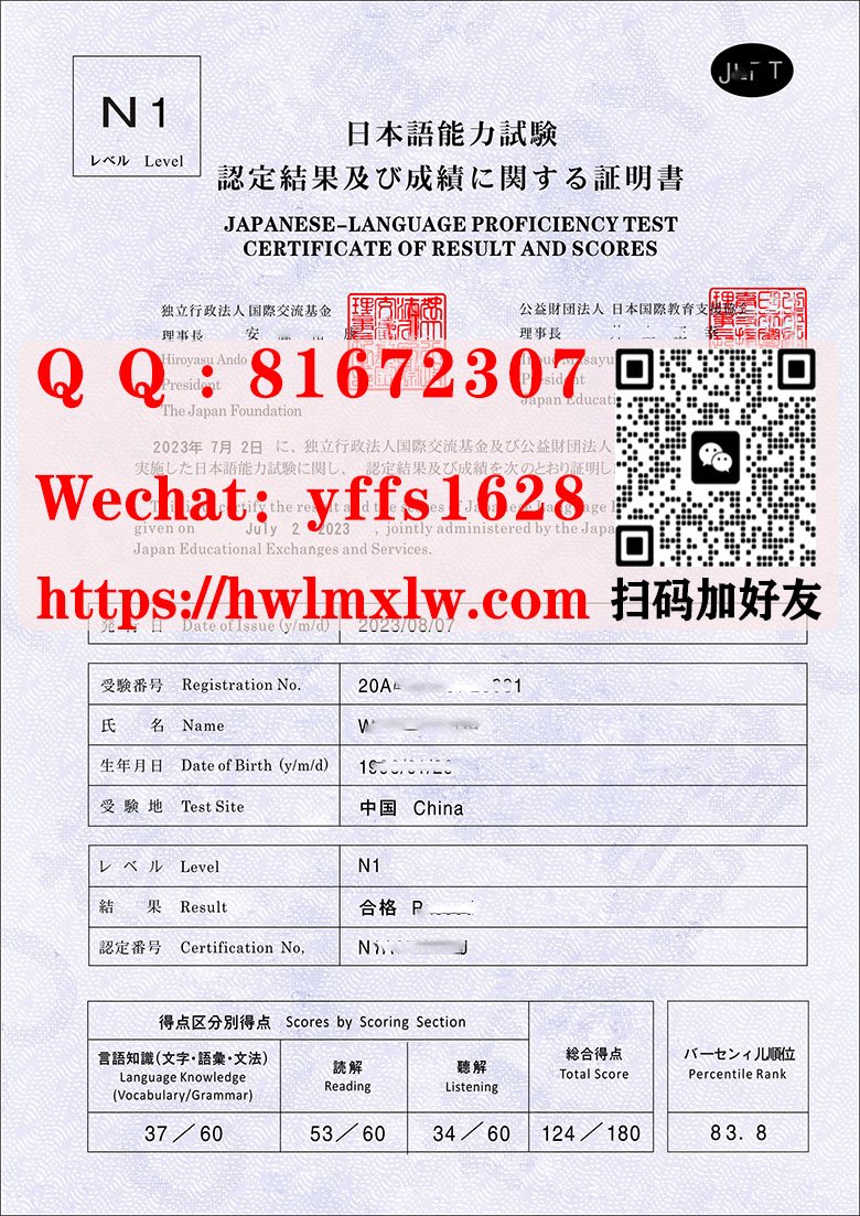 日本語能力试験N1样本Japanese Language Proficiency Test Level N1