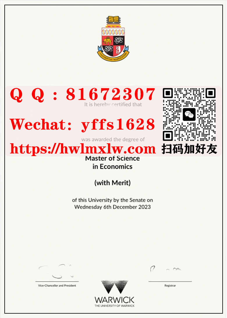 2023年华威大学毕业证实拍图|Warwick原版学位证-海外联盟学历网