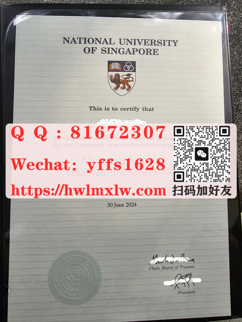 新版新加坡国立大学硕士学位毕业证实拍范本|制作新加坡国立大学-2024届NUS文凭图
